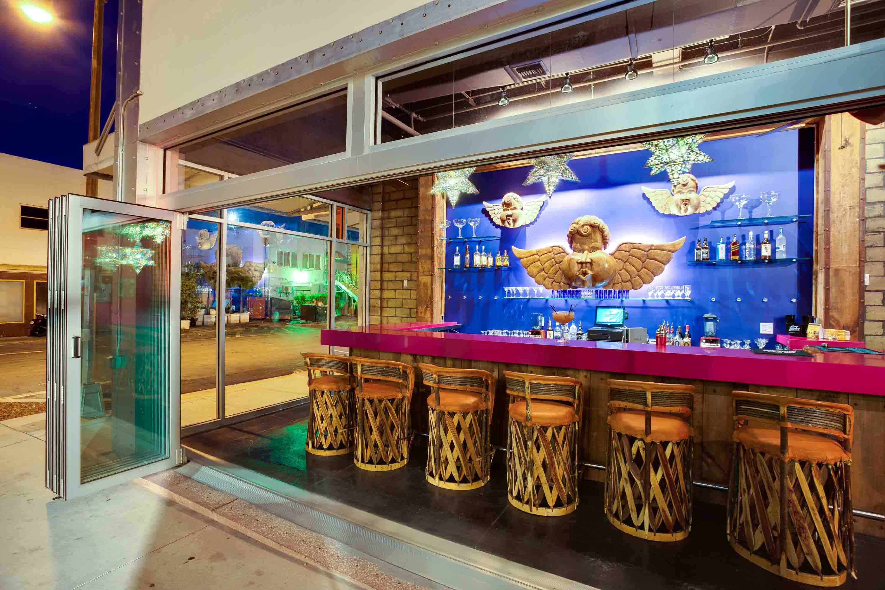 Miami Beach Tequila and Tacos bar in an South Beach Alley